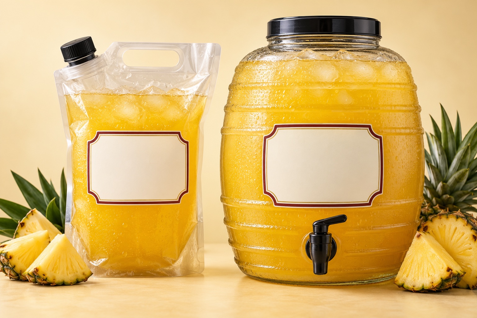 Illustrative one-gallon Piña bag concept